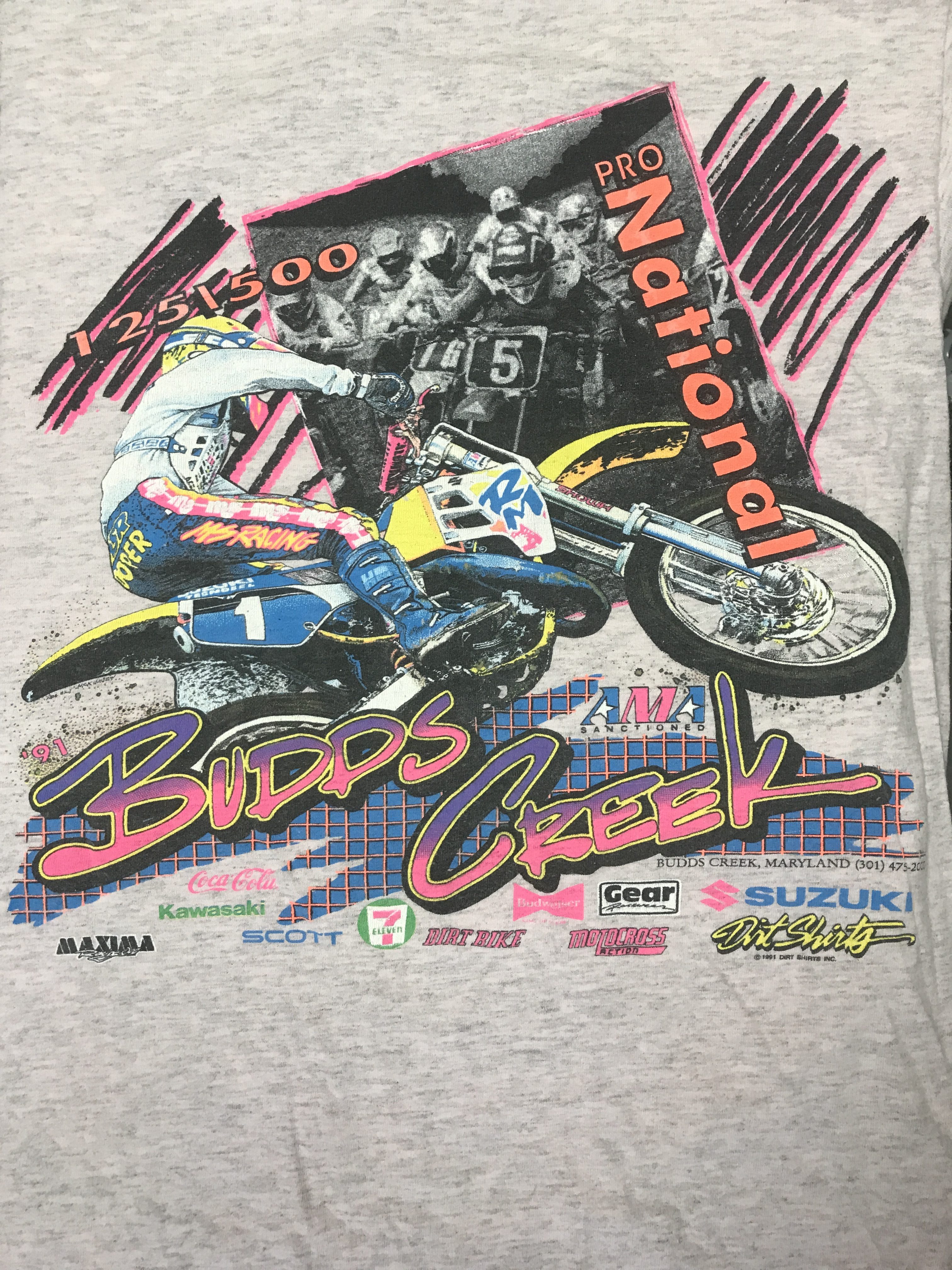 Budds Creek vintage motocross shirt 1991