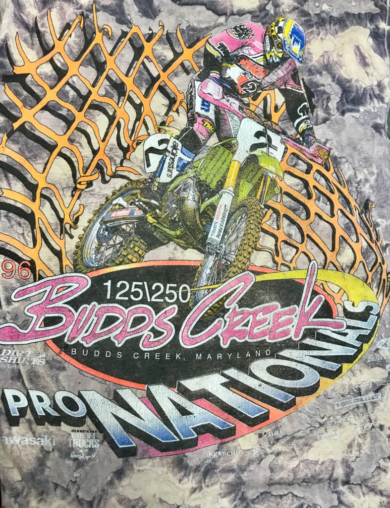budds creek 1996 vintage motocross shirt