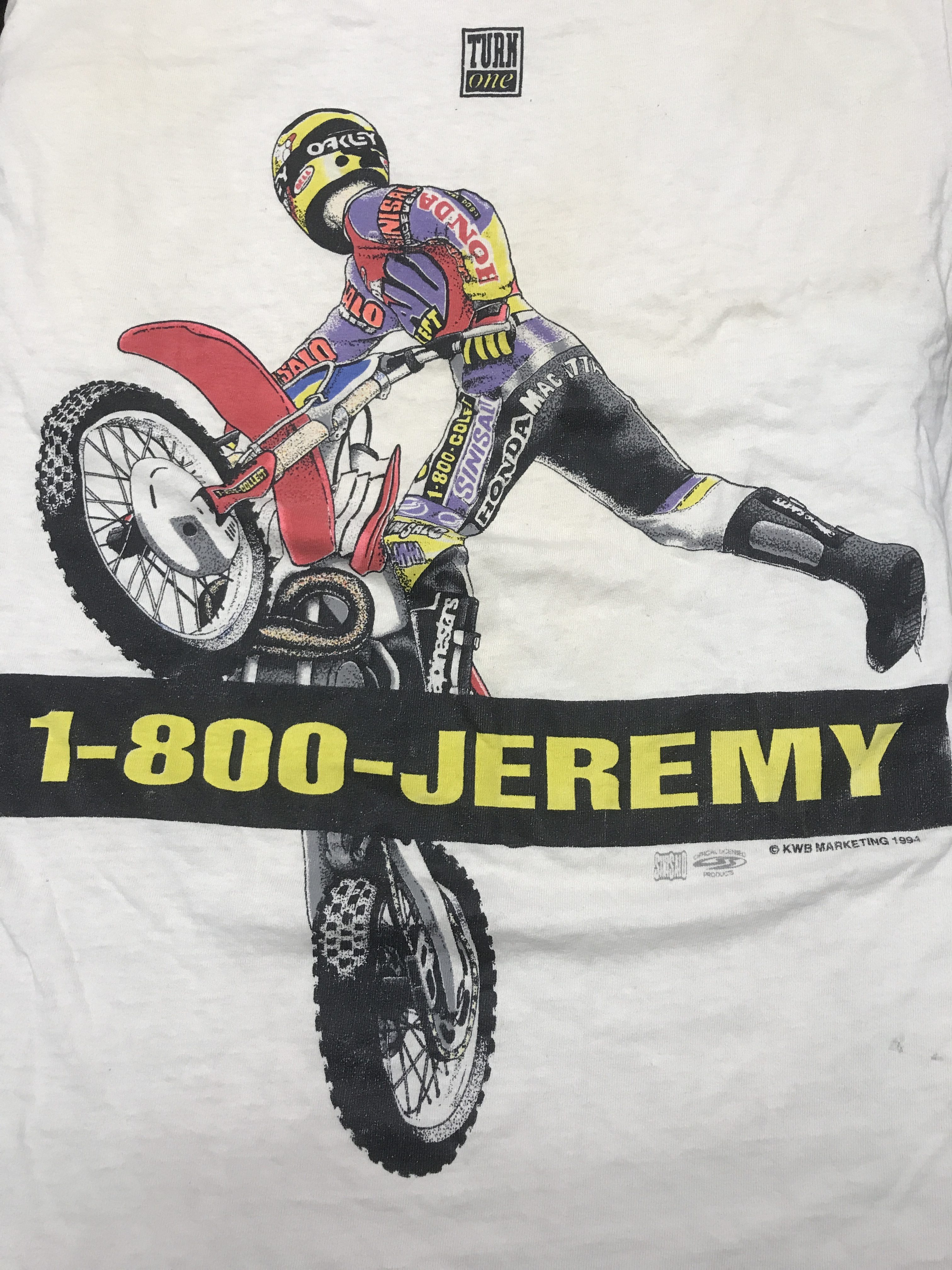 Jeremy McGrath Turn One vintage motocross shirt 1994