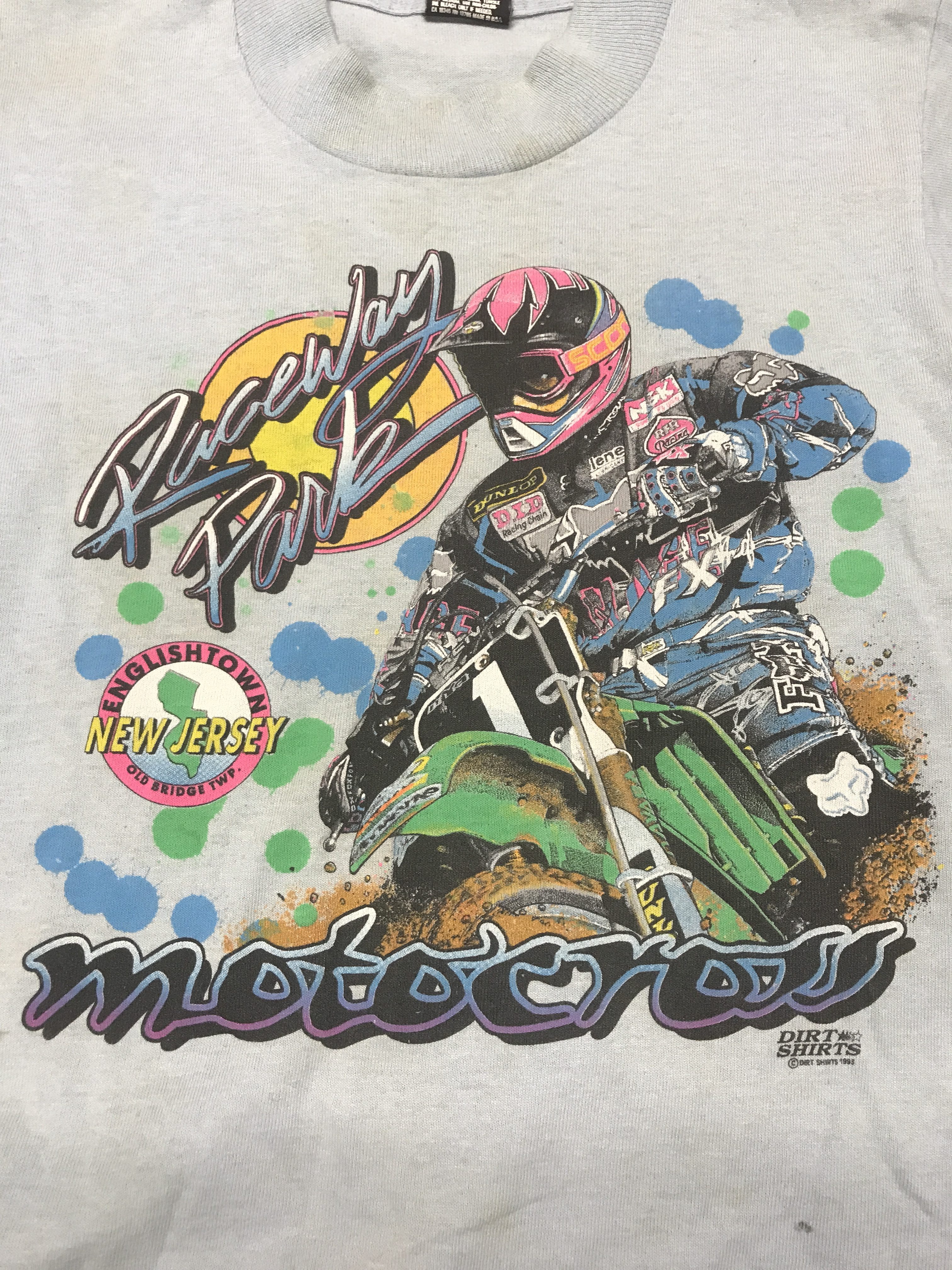 Raceway Park Englishtown New Jersey vintage motocross shirt 1993