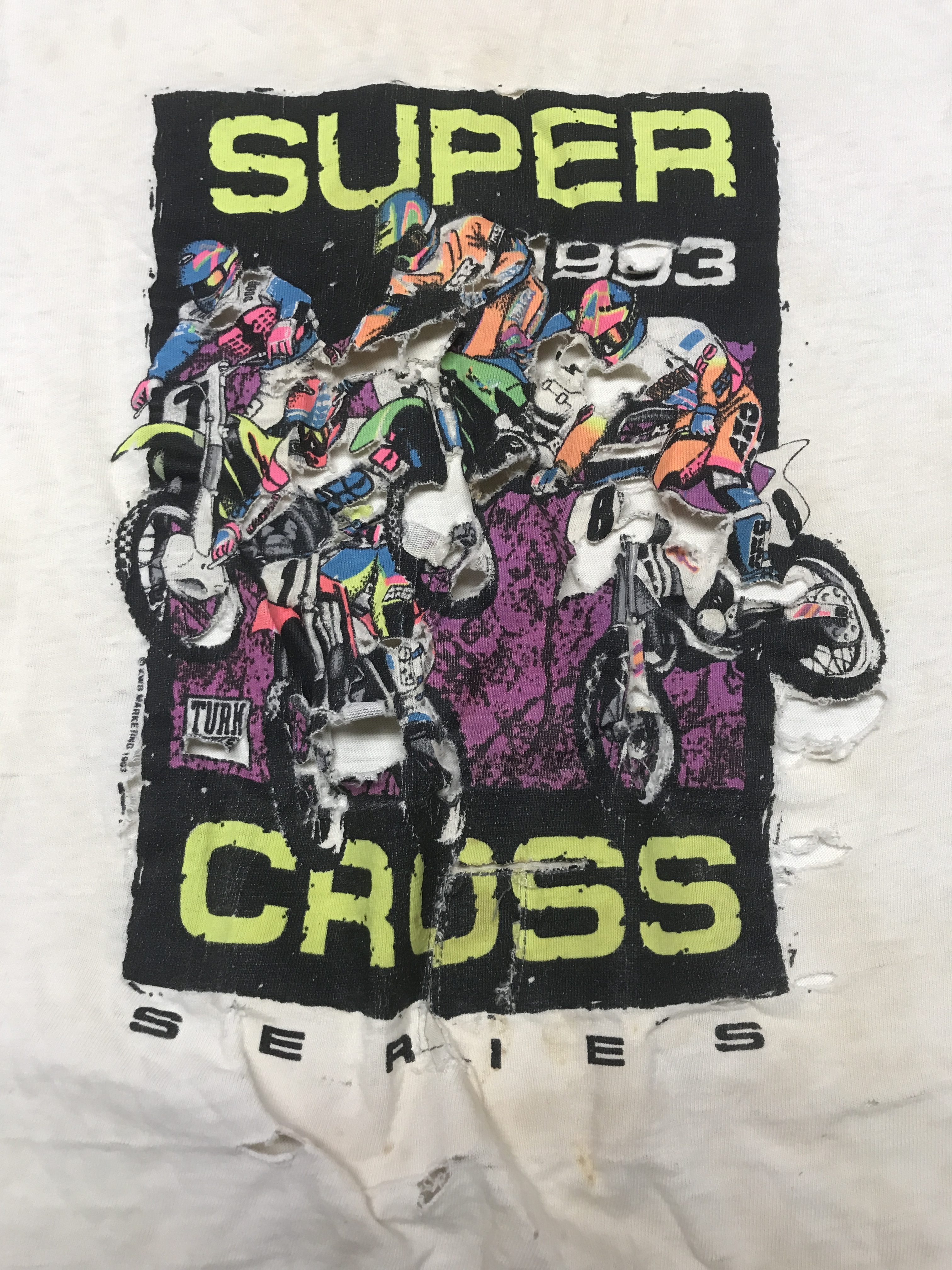 Supercross Turn One vintage motocross shirt 1993
